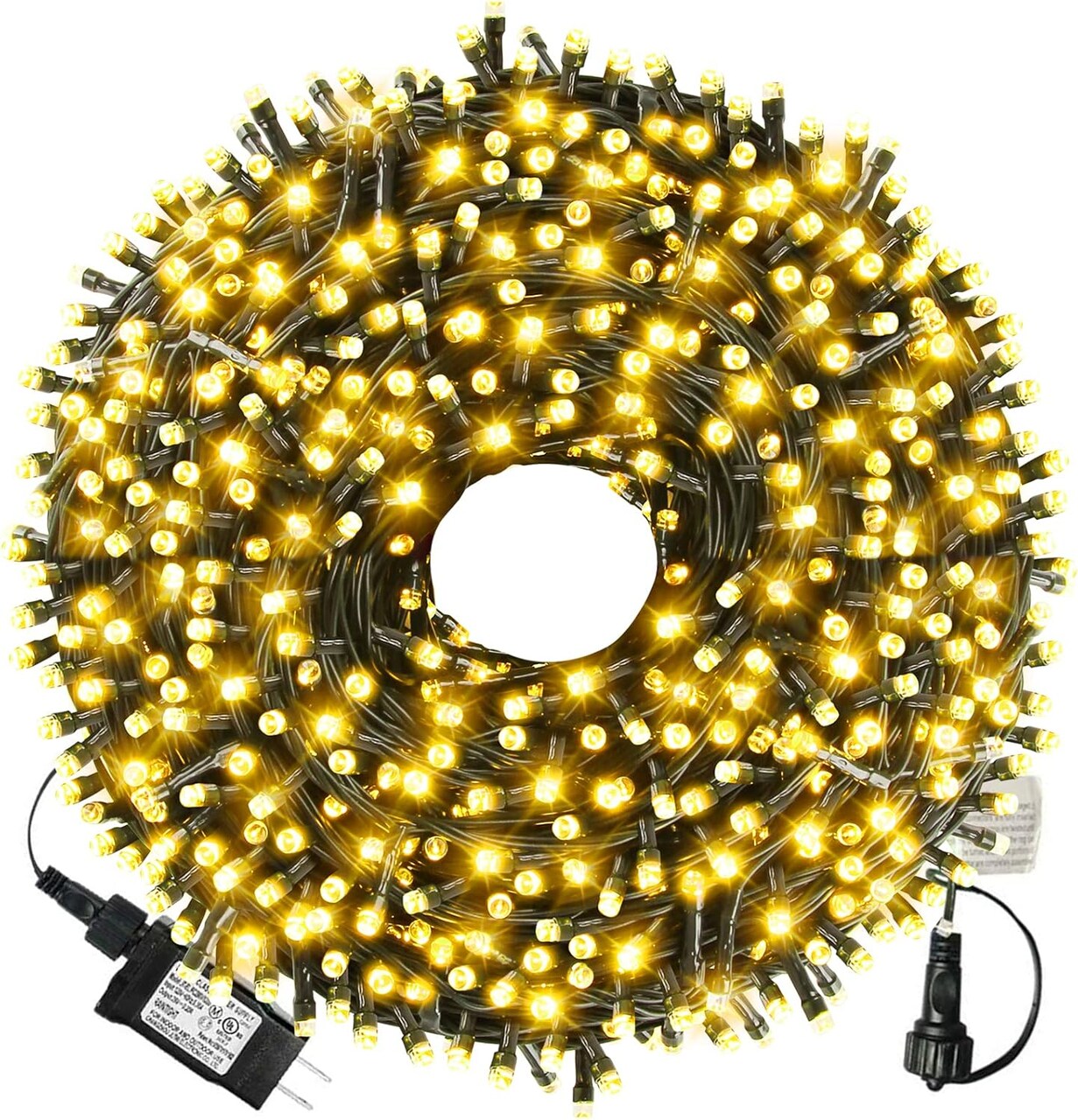 105ft 300 LED Christmas String Lights, End to End Plug 8 Modes Christmas Lights UL Certified Outdoor Indoor Fairy Light Christmas Tree
